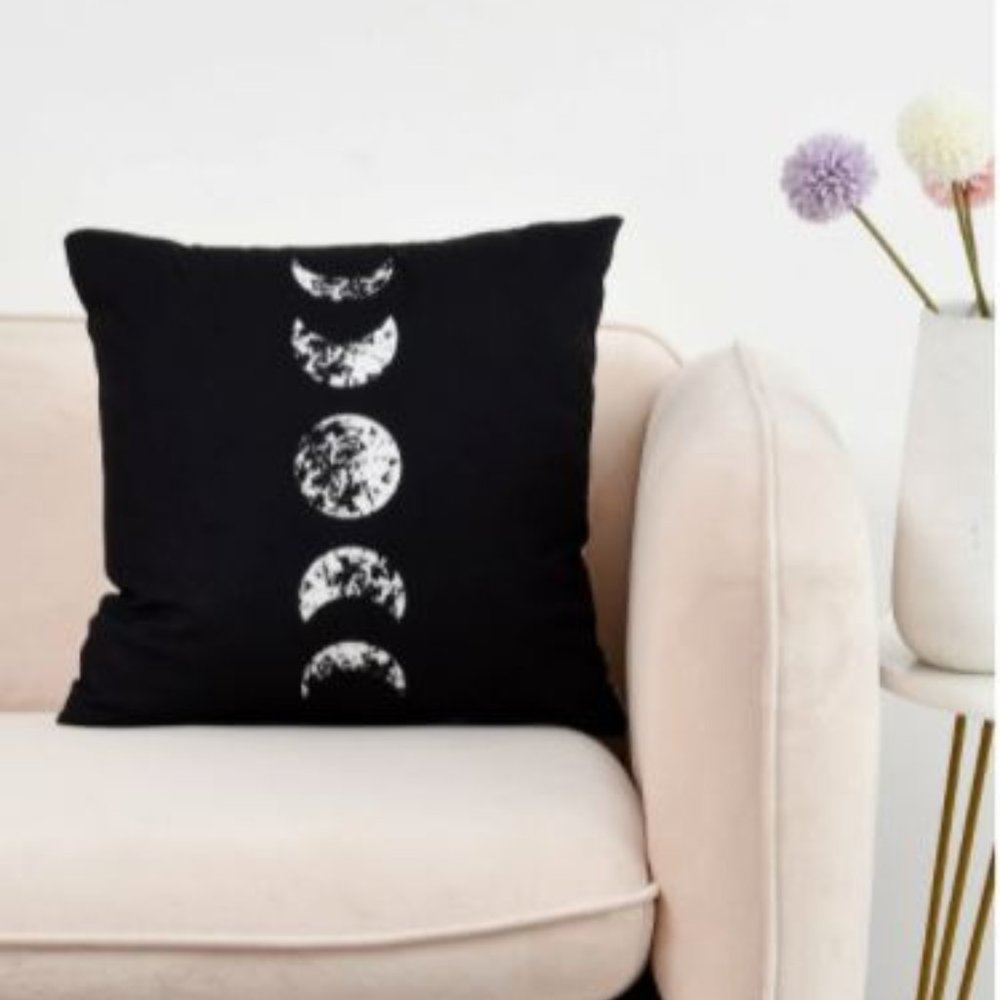 Moon throw pillow